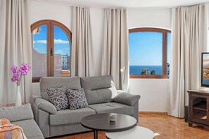 TV, offices - Sea View Villa of Angels  8BR Luxury Estate with Pool, Jacuzzi & Terraces Ref 20 (Las Lagunas de Mijas)
