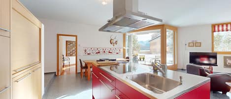 Fridge, oven, stovetop, dishwasher