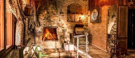 Doppia Deluxe, patio, vista giardino | Interni