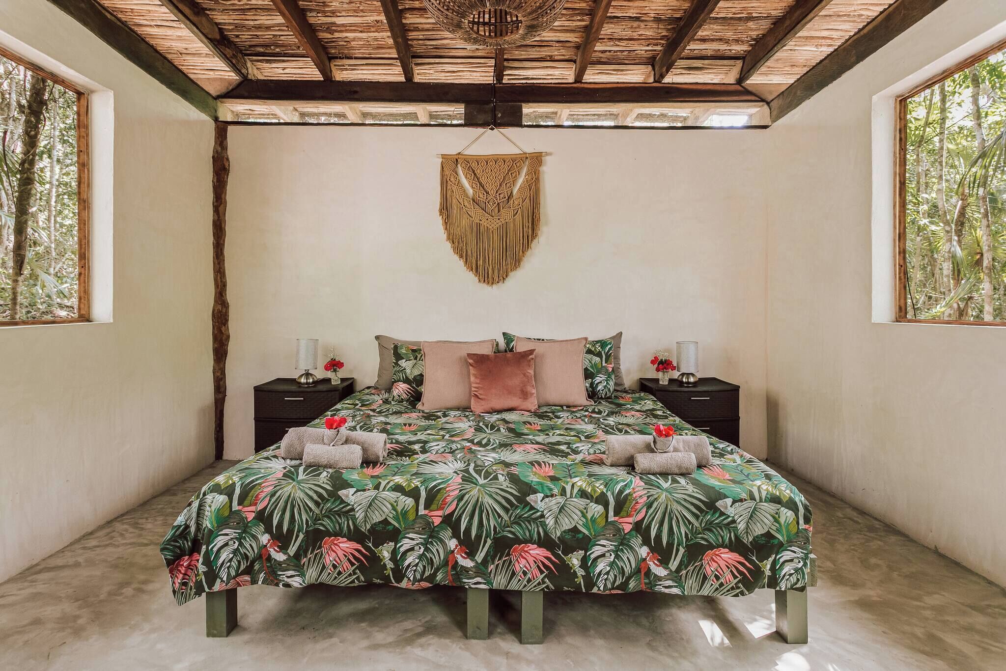 Dormitorio compartido, 1 habitación, vista al jardín | 1 habitación 