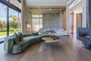 TV, fireplace - Villa nadia with private pool - My Rental Homes (Marrakesh)