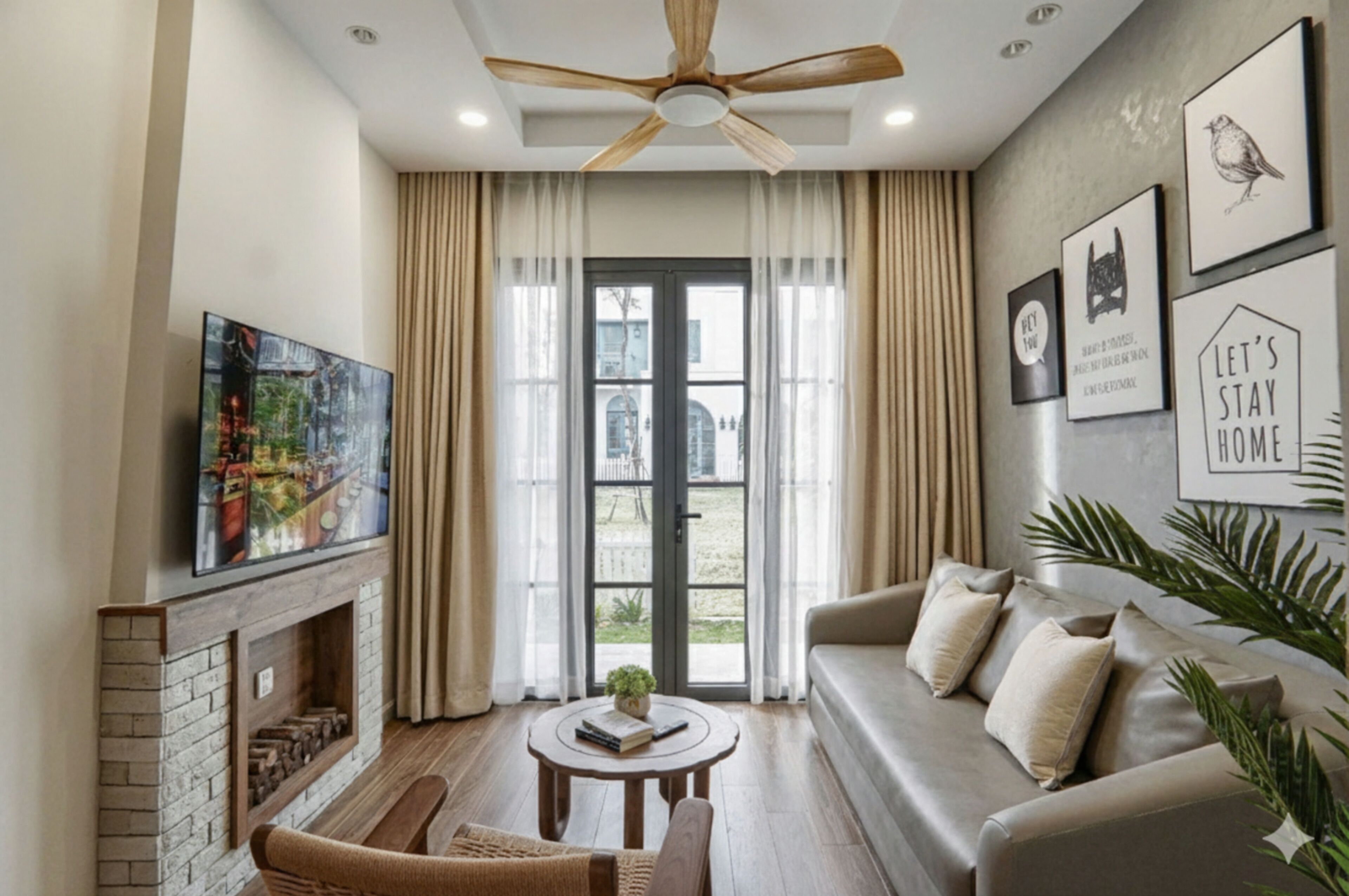 Deluxe Villa, Balcony, Courtyard View | Living area