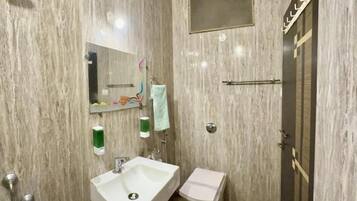 Free toiletries, hair dryer, slippers, towels