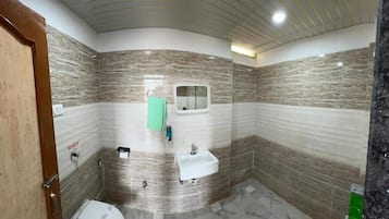 Free toiletries, hair dryer, slippers, towels