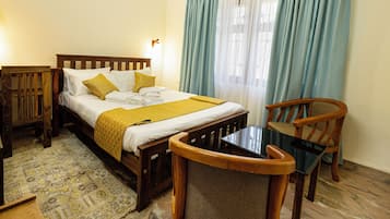 Standard Double Room, Garden View | In-room safe, desk, laptop workspace, iron/ironing board