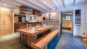 Dining - Charming apartment with sauna close to slopes (Val-d'Isère)