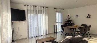 New house or town center + parking space