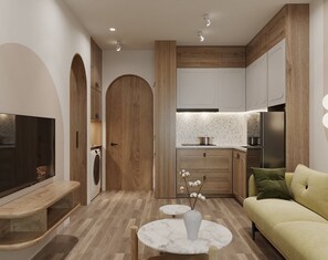 Estudi Elite, balcó | Sala d'estar