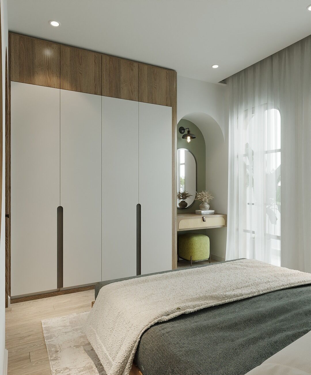 Estudio superior, balcón, vistas a la ciudad | Escritorio, espacio para trabajar con un portátil, wifi gratis