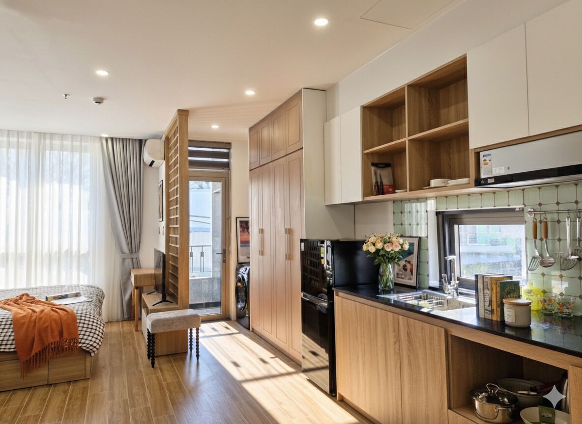 Elite-Studio, Balkon | Schreibtisch, laptopgeeigneter Arbeitsplatz, kostenloses WLAN