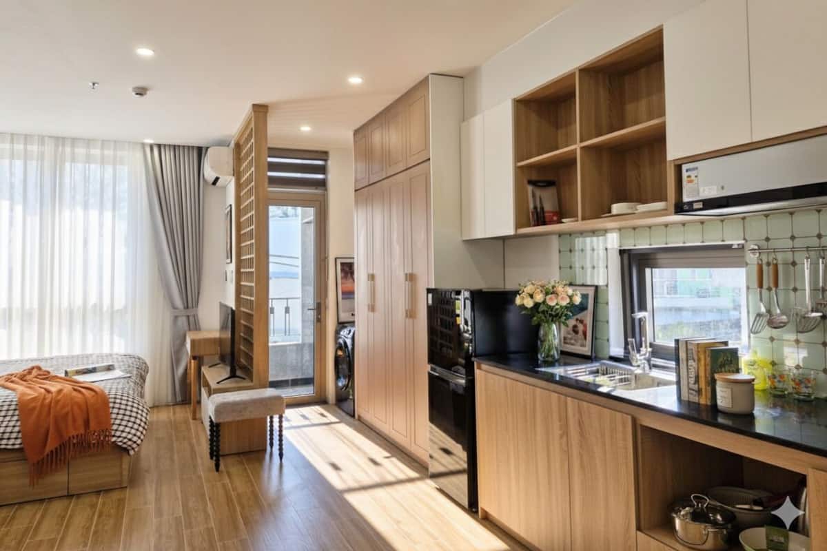 Estúdio elite, sacada | Escrivaninha, espaço de trabalho para notebook, Wi-Fi de cortesia