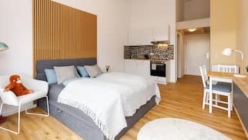 Departamento Deluxe, vista a la ciudad | Espacio para trabajar con laptop y wifi gratis