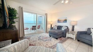 Smart TV - Gateway Villas #694 Beachfront Condo w/ Private Balconies & Gulf View (Fort Myers Beach)