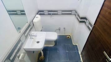 Family Double or Twin Room, Hill View | Bathroom | Towels, soap, shampoo, toilet paper