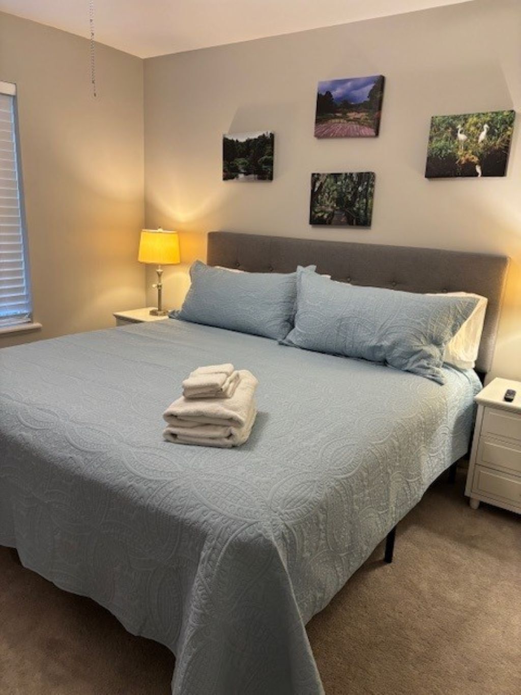 2 bedrooms, iron/ironing board, internet, bed sheets