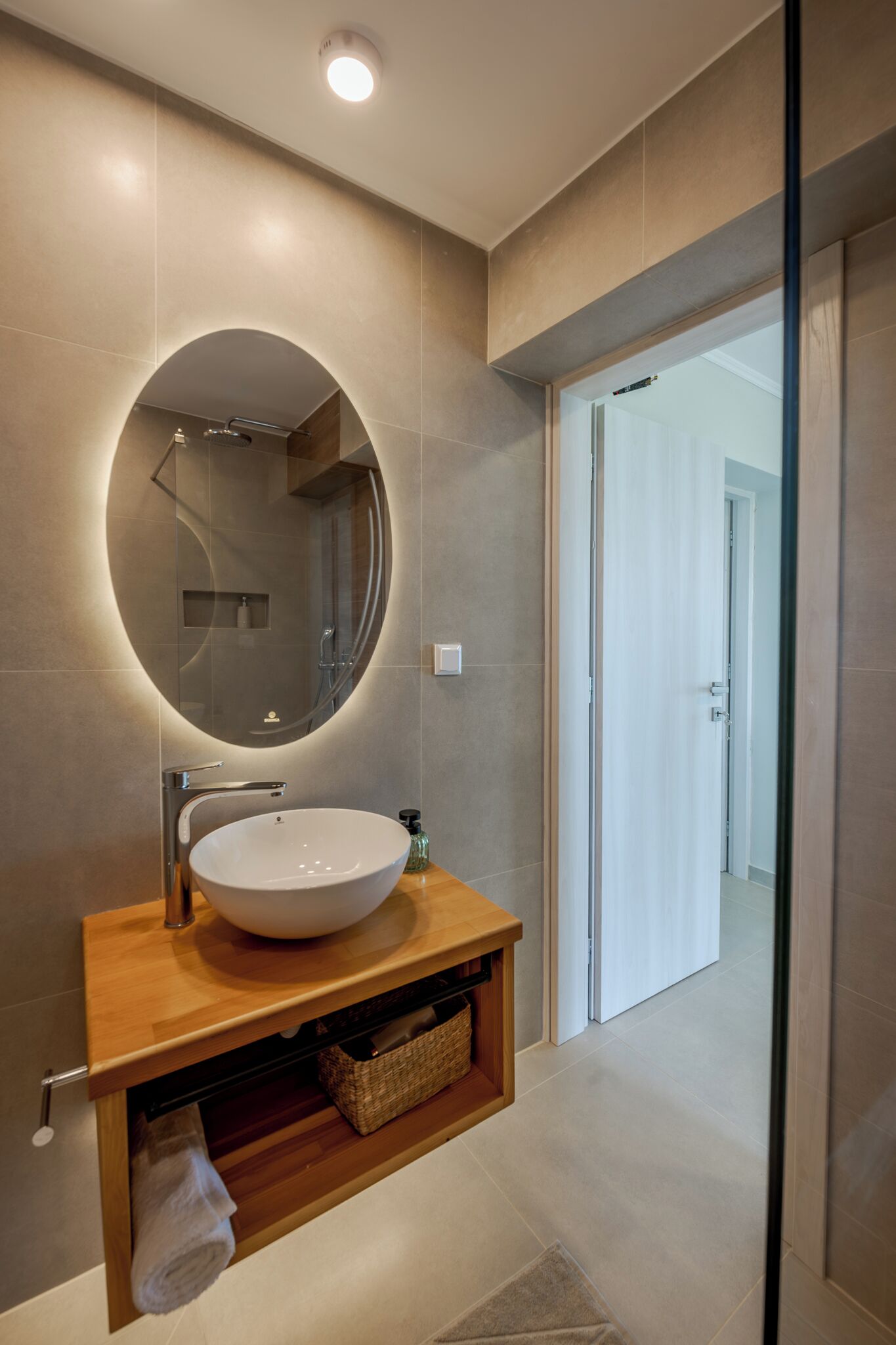 Apartemen, 1 kamar tidur, balkon, pemandangan laut | Kamar mandi