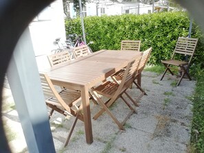 Outdoor dining - Rental mobilhome camping les Tamaris (Saint-Pierre-d'Oléron)