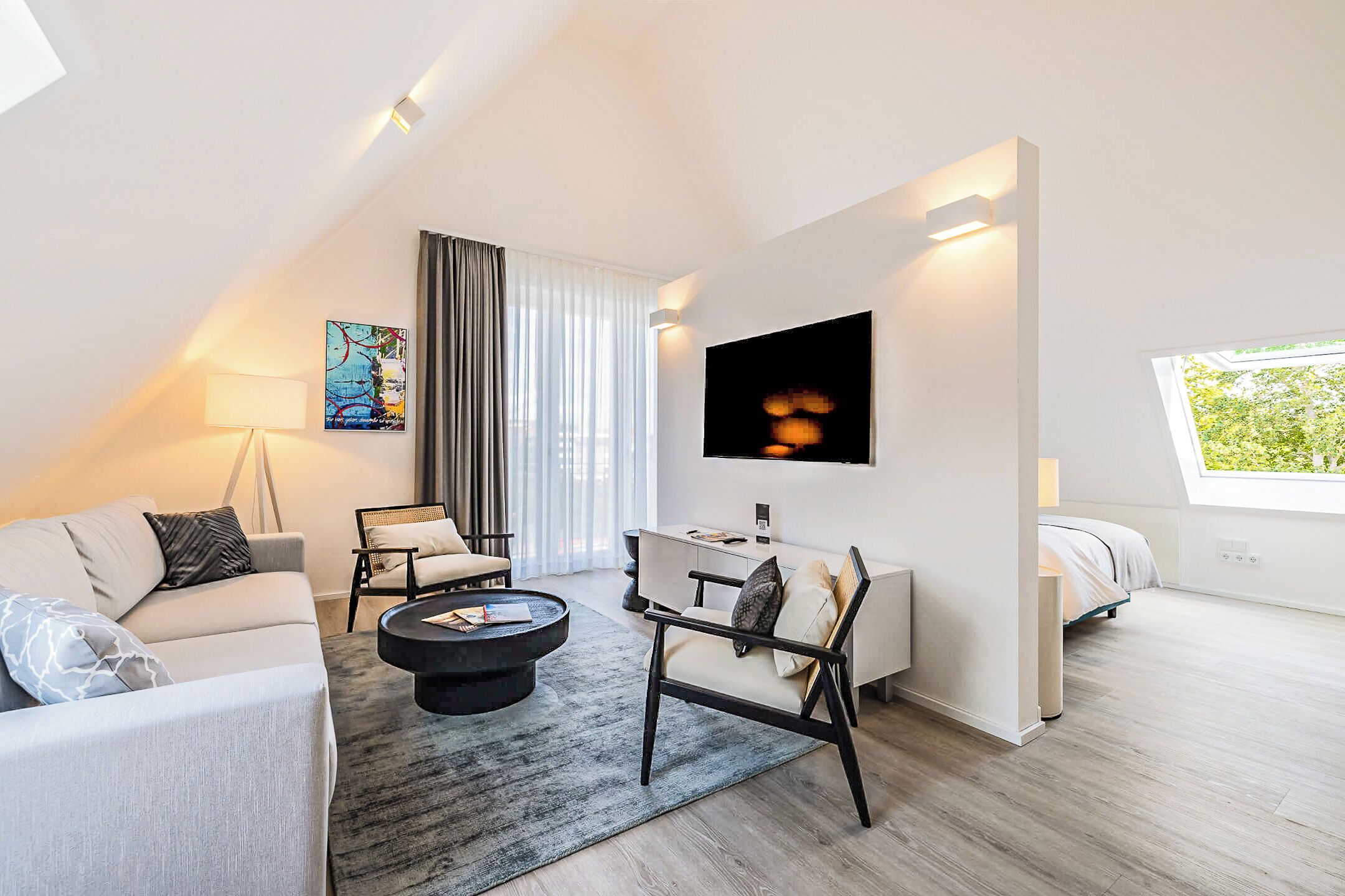 Estudio clásico | Cortinas blackout, tabla de planchar con plancha y wifi gratis 