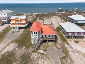 Exterior - Family 4BR Bay View Paradise! Deck, Hot Tub, Sauna, Kayak (Dauphin Island)