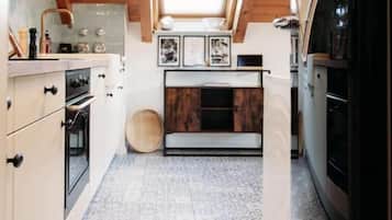 Appartement Deluxe, balcon, vue jardin | Cuisine privée