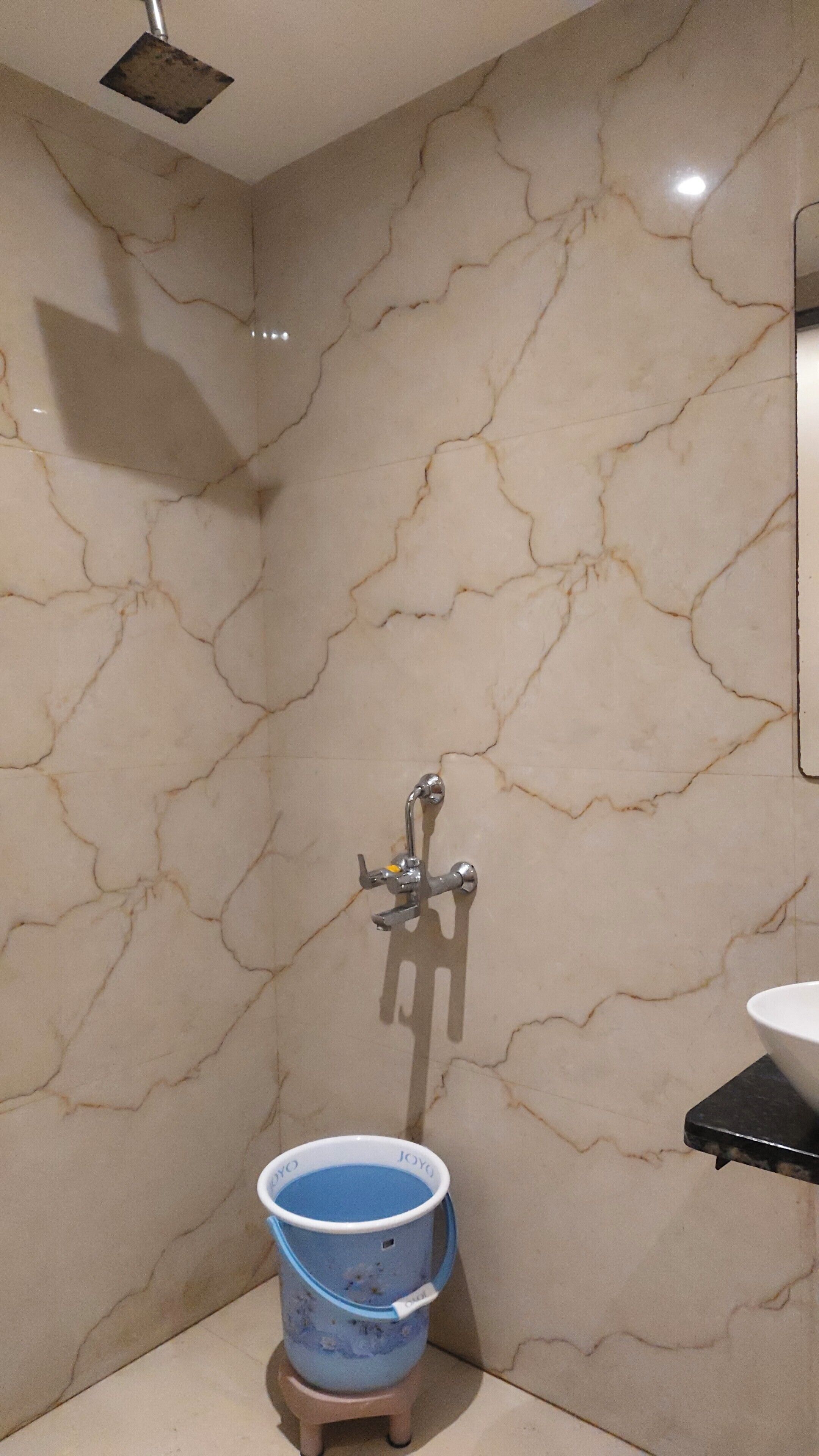 Family Quadruple Room, Garden View | Bathroom | Shower, slippers, towels, soap