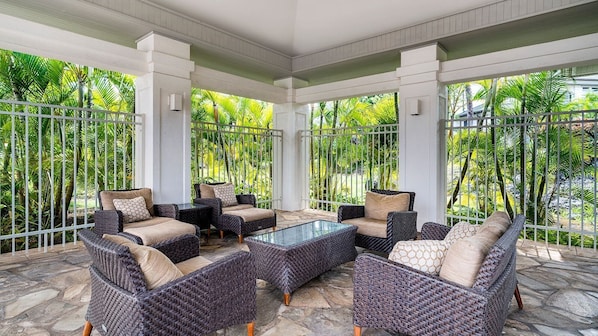 Townhome, Multiple Beds, Lanai, Golf View (Mauna Lani Islands D3) | Terrace/patio