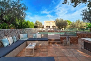 Terrace/patio - 
Phenomenal 4BR Villa in Ialysos , Private Pool & Outdoor Living (Ialisos)
