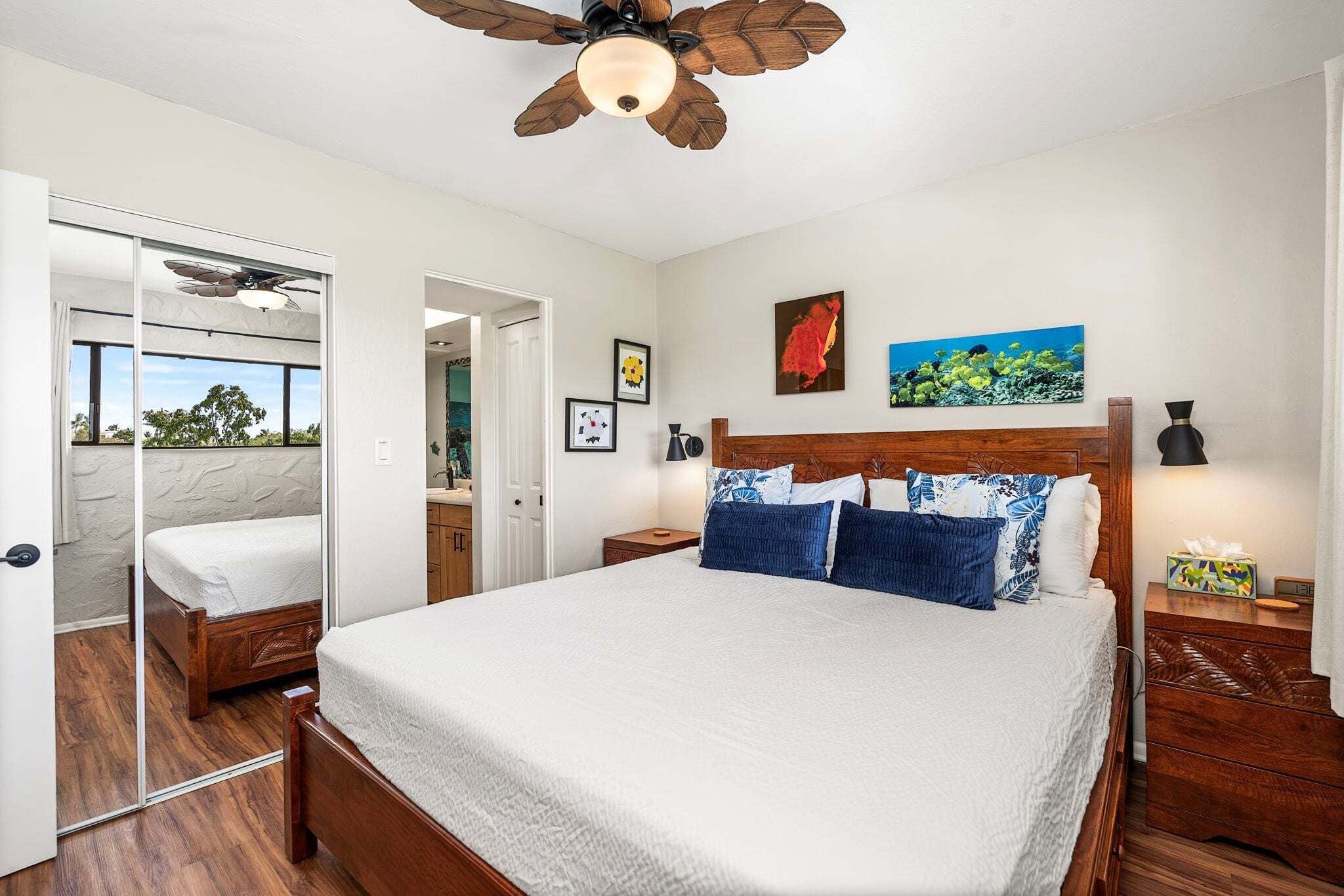 Condo, 1 King Bed with Sofa bed, Lanai, Partial Ocean View (Casa de Emdeko 321) | 1 bedroom, individually decorated, individually furnished