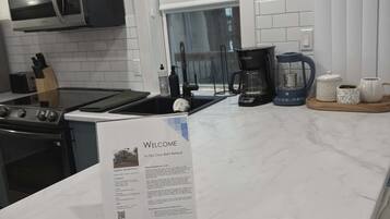 Microwave, oven, stovetop, dishwasher