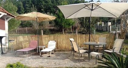 mountain and sea in kallthea halkidiki