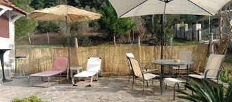 mountain and sea in kallthea halkidiki