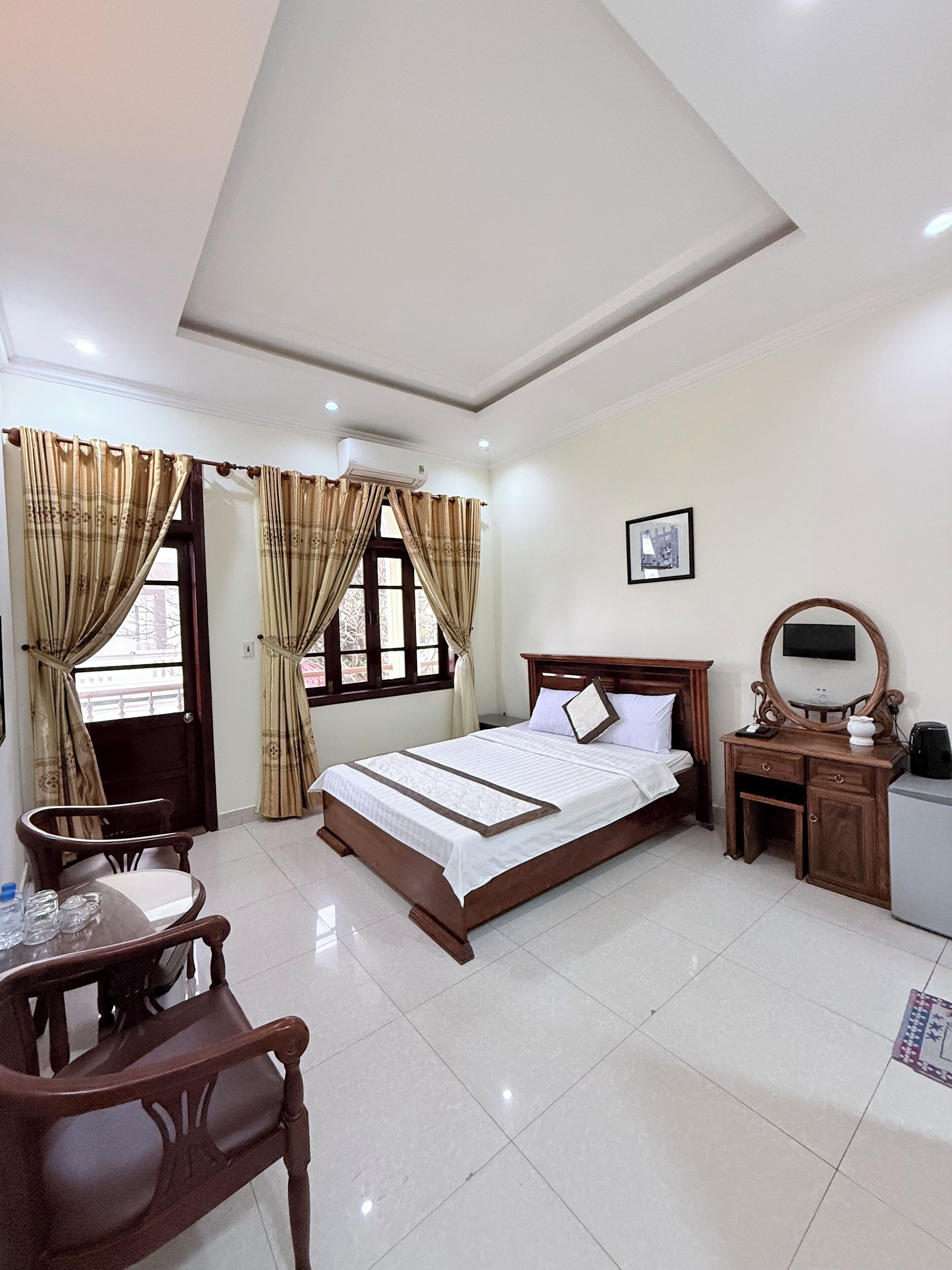 Standard Double Room, Partial Ocean View | Laptop workspace, free WiFi