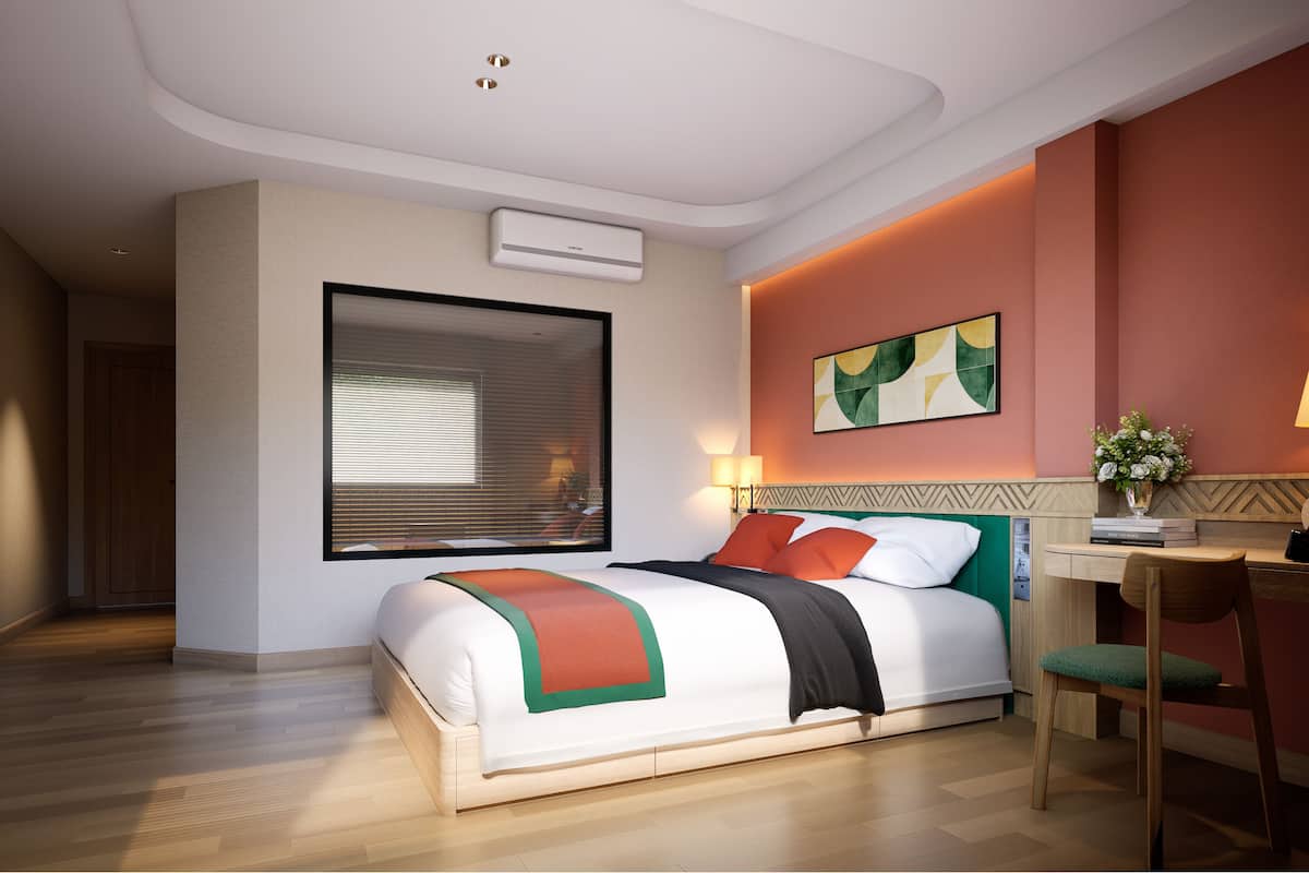 Deluxe-Doppelzimmer, 1 Doppelbett, Stadtblick