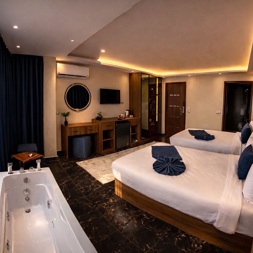 Safe på rommet, lydisolert, strykejern/-brett og wi-fi (inkludert)