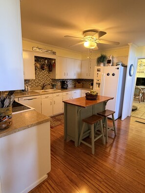 Microwave, oven, stovetop, dishwasher