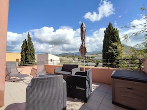 Terrace/patio - BLEUET APARTMENT 4/5 PERS NEAR ILE ROUSSE (Belgodère)