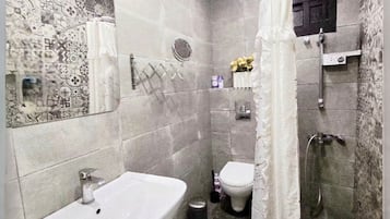 Serviettes fournies, savon, papier toilette