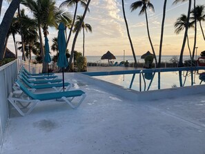 Pool - Private Family Friendly Beachfront Paradise. 2 Bedroom/2 Bath End Unit w/Views. (Long Key)