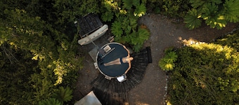 Ciervo: Peaceful Forest Cabana in Ensenada, Wood-Fired Hot Tub