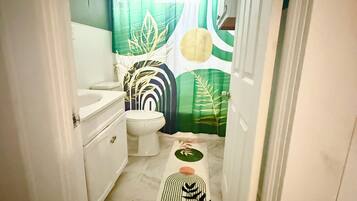 Towels, soap, toilet paper