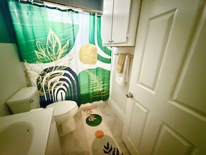 Towels, soap, toilet paper