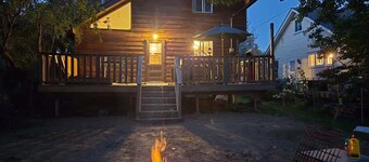 newly renovated cabin steps from the lake, perfect for family vacays or sports