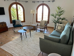 Living area - Casa Olmo Grande. Villa on the Costa Blanca with pool and stunning views. (Benissa)