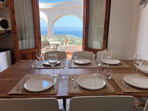 Dining - Casa Olmo Grande. Villa on the Costa Blanca with pool and stunning views. (Benissa)