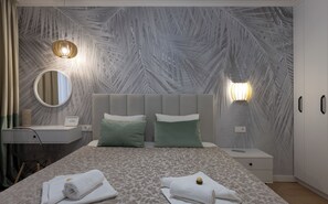 2 bedrooms, in-room safe, desk, iron/ironing board - Imedio Olive Apartment Aviatiei (București)