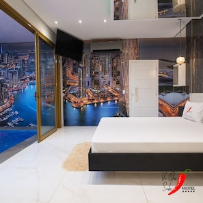 Chambre Signature double | Literie de qualité, accès au Wi-Fi (inclus), literie fournie