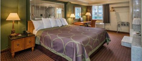 1 slaapkamer, een strijkplank/strijkijzer, gratis wifi, beddengoed