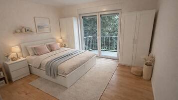 Desk, iron/ironing board, free WiFi, bed sheets