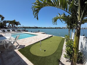 Una piscina riscaldata