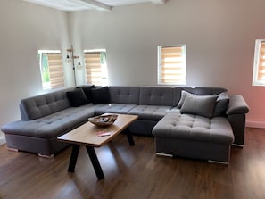 Fireplace, DVD player